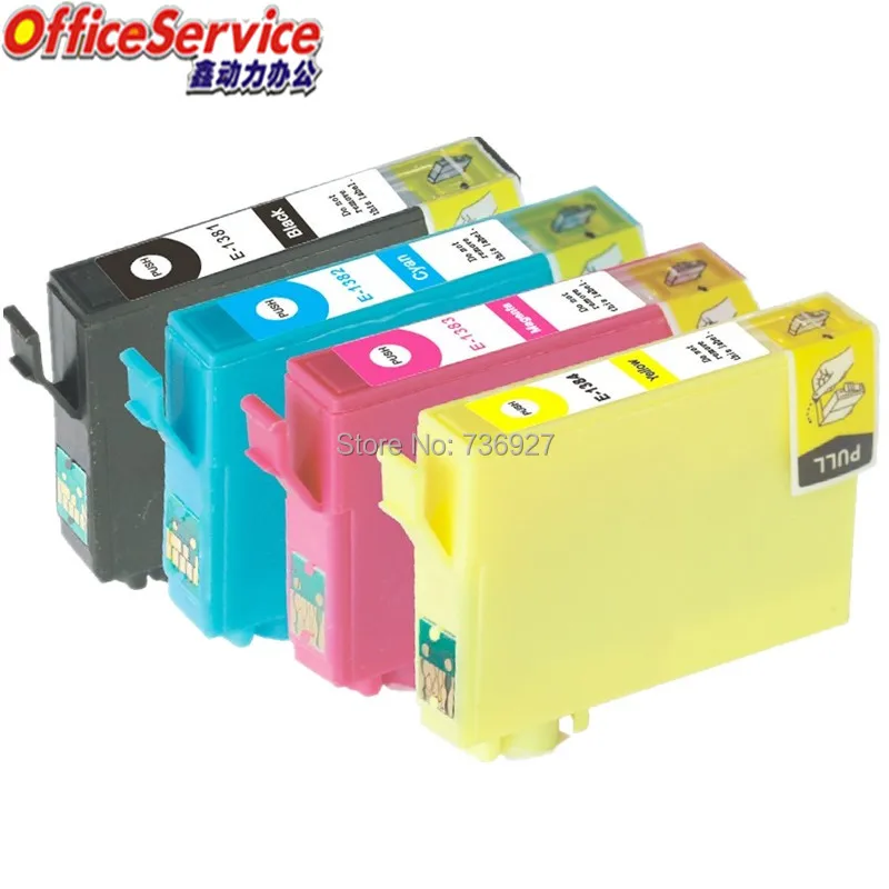5X T1381 T1382 T1383 T1384 совместимый чернильный картридж для Epson Workforce 60/320/325/525/625/630/633/840
