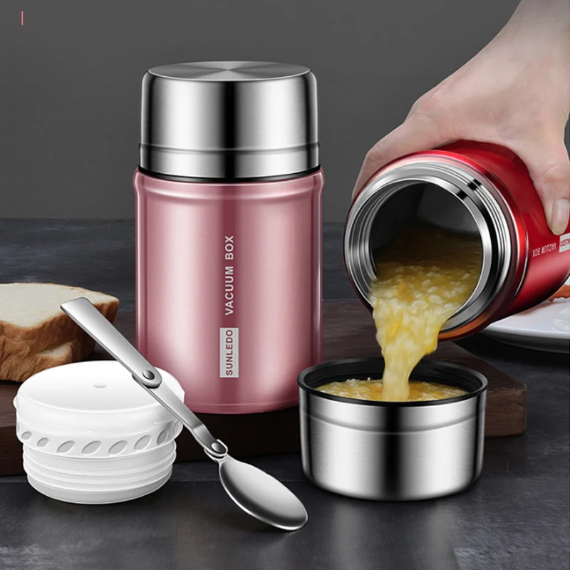 750/1000ml термос для Еда контейнер Длительное Действие изоляция Нержавеющая сталь