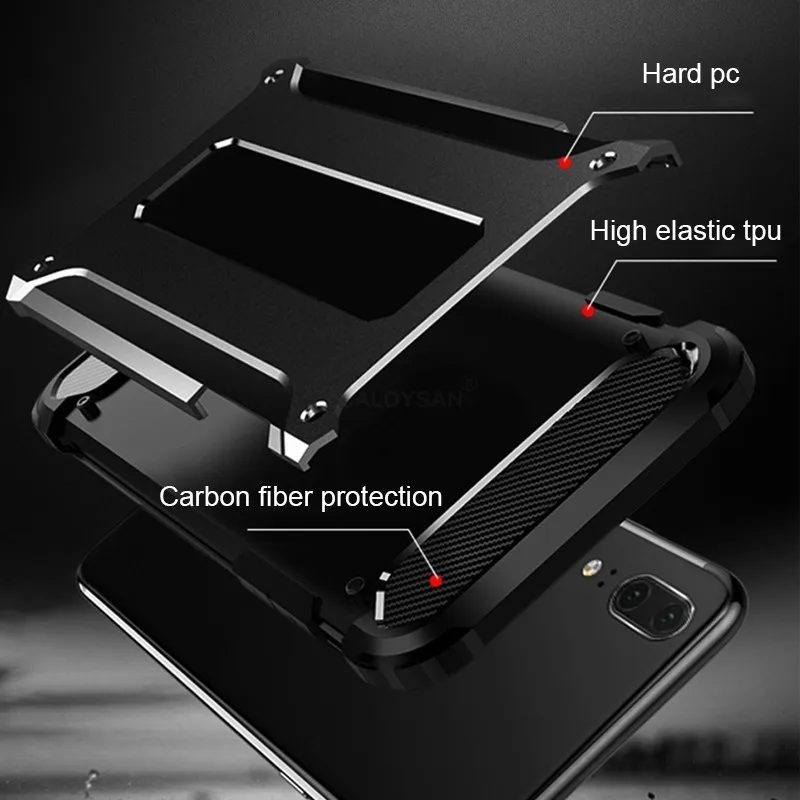 Роскошный защитный чехол Luxury Armor Shockproof для телефонов Huawei P20 Lite Mate 20 на 10 Pro Fundas Coques on.