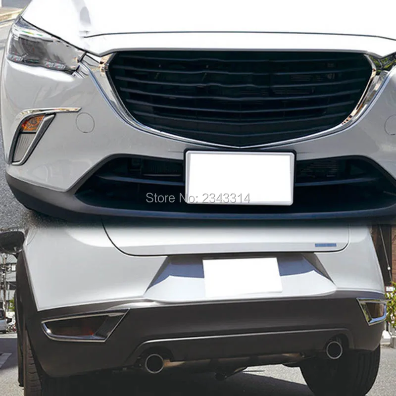 Для Mazda CX-3 CX3 2016 2017 2018 ABS хромированный противотуманный светильник покрытие