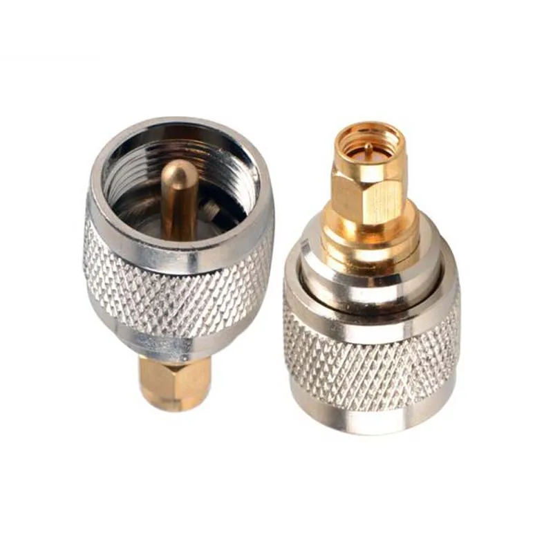 JXRF разъем 2 шт. RF адаптер UHF SMA Мужской мужской PL259 SO239 РЧ коаксиальный
