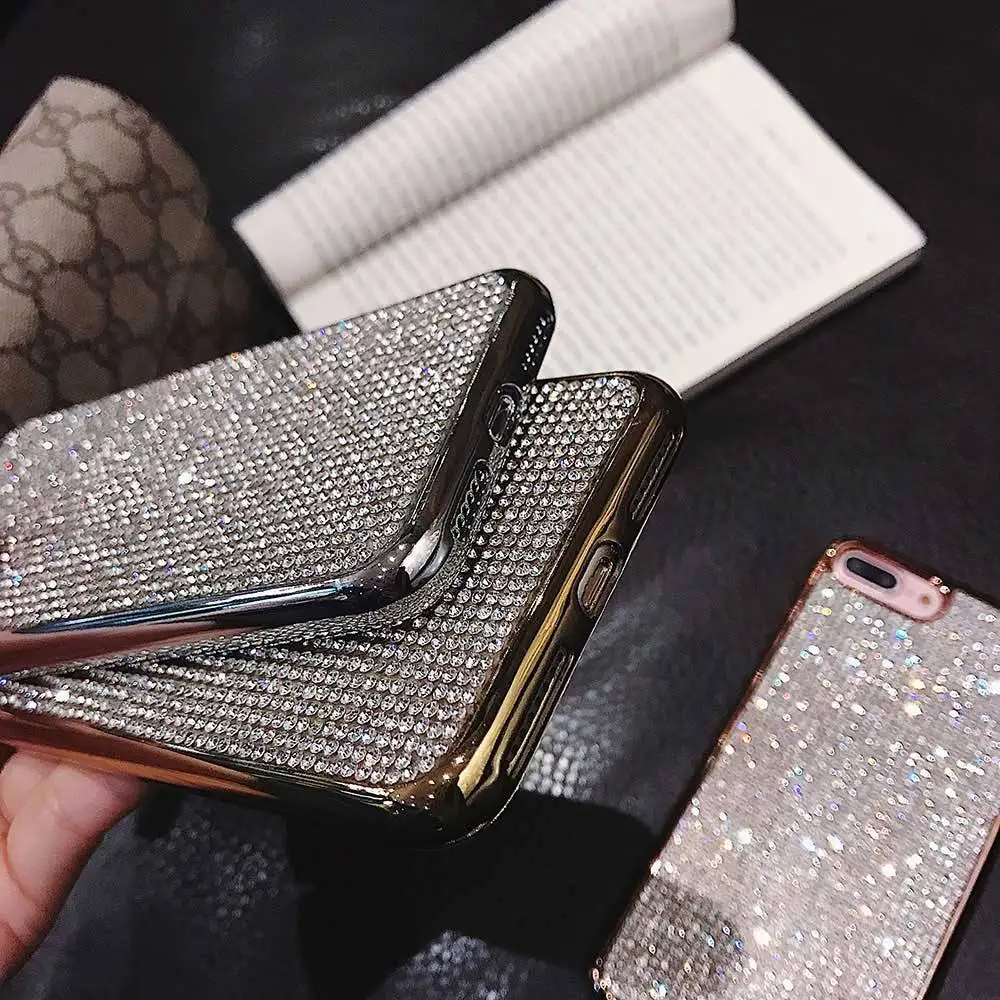 Kisscase украшение Роскошный чехол для iPhone 6 7 8 XS X XR Макс Flash Bling Plus плюс Чехол| |