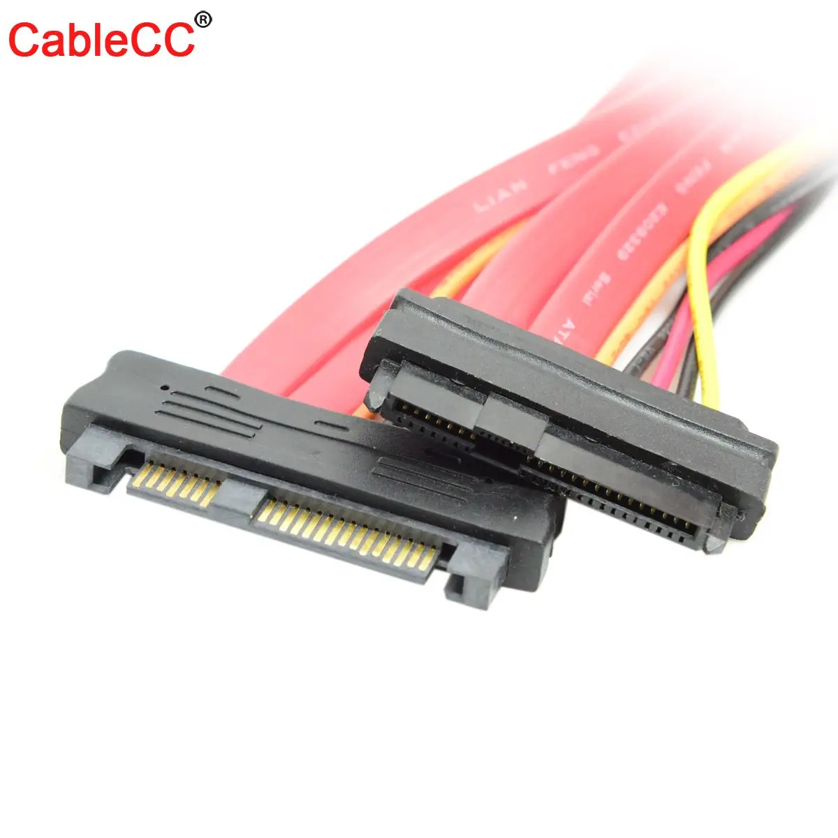 

Jimier Cablecc CY SAS Hard Disk Drive SFF-8482 SAS Cable 29 Pin Male to Female Extension Cable 0.5m