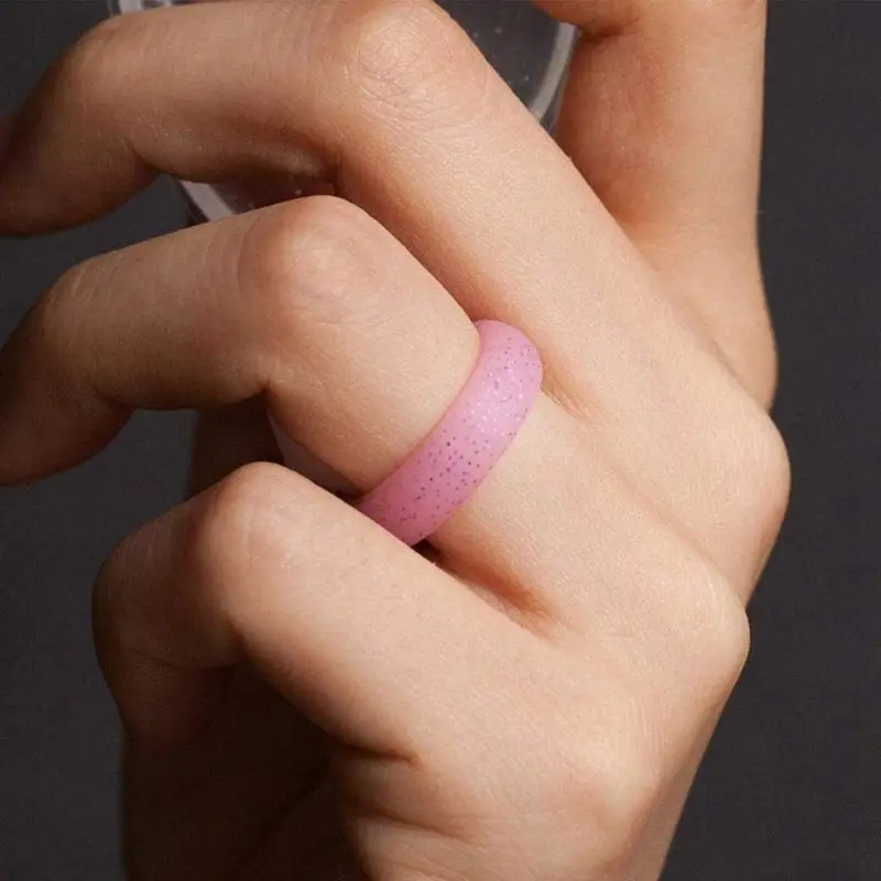 Силиконовое обручальное кольцо женское 10 упаковок красочных силиконовых