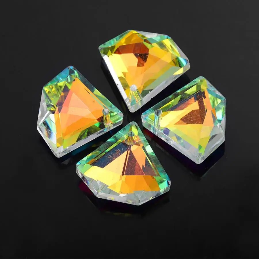 8pcs Coloured Glaze Crystal Glass Loose Beads Pendant DIY Cloth Jewelry Findings 20mm jewelry necklace making accessory a | Украшения и