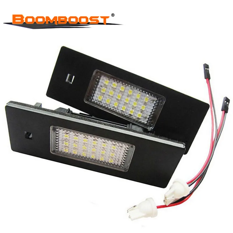 Автомобильные светодиодные лампы номерного знака 2 шт. 3528 SMD белый номерной знак