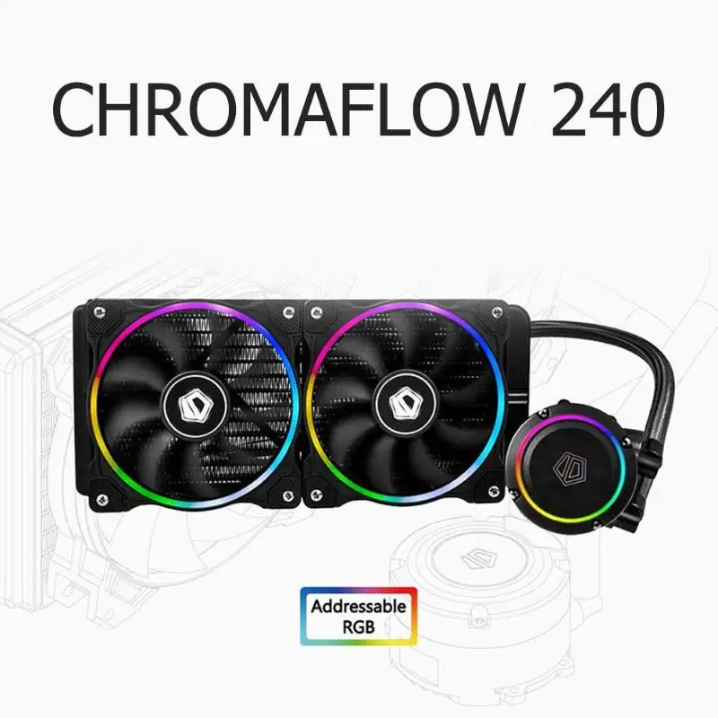 ID COOLING ChromaFlow 240 cpu кулер для воды 12 в RGB жидкостный радиатор охлаждения|Кулеры и
