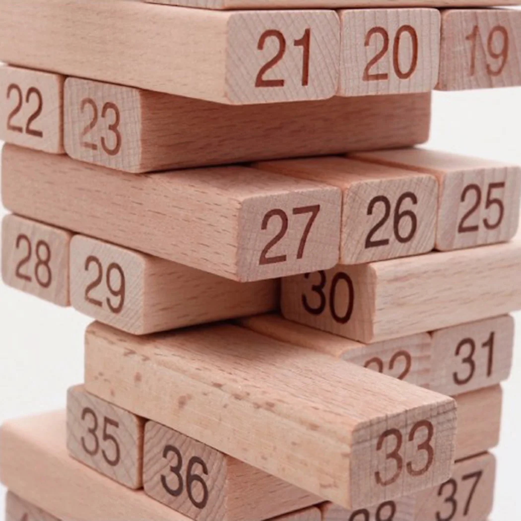 51 шт. цифровые свайные блоки высокие сваи насосного здания Donimo деревянные