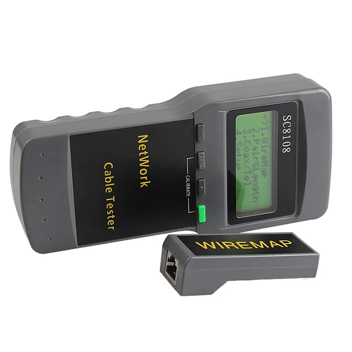SC8108 Сети Кабельный тестер RJ45 RJ11 метр LAN телефонный кабель тестер| |