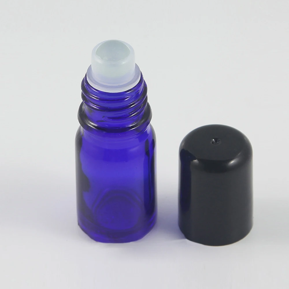 Essential Oil Bottles 5ml Roll On Glass/Stainless Steel Roller Ball Eye Cream Perfume Refillable Empty Bottle Container