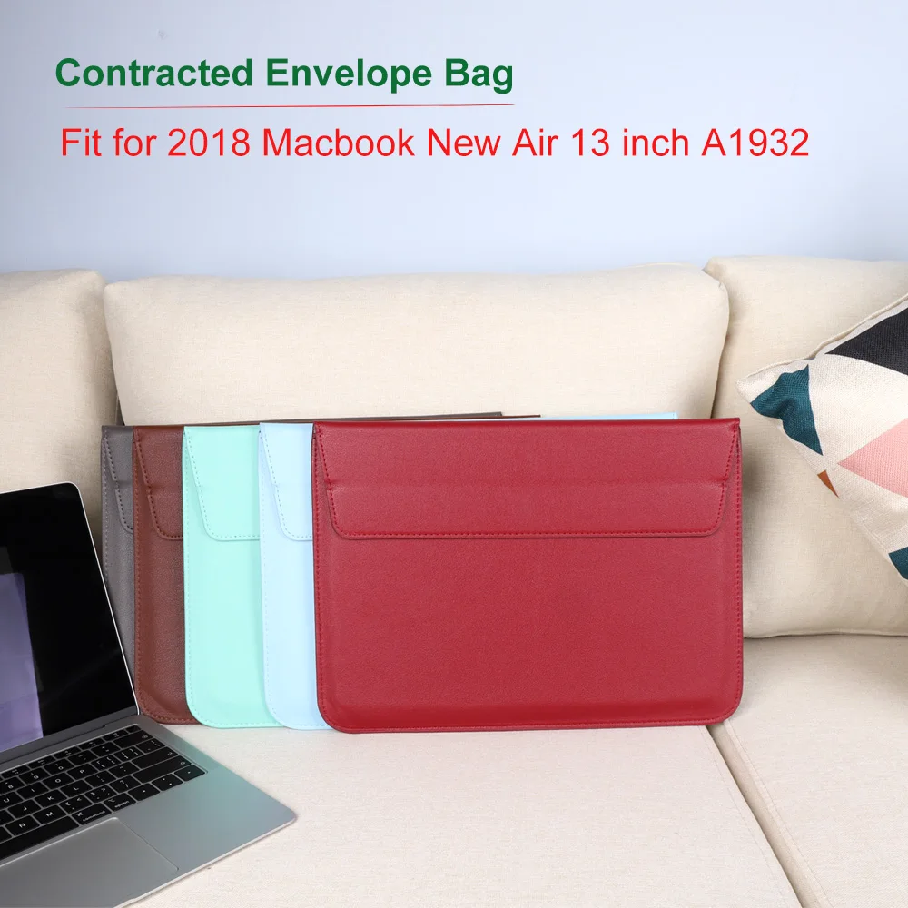 Redlai ультра тонкие сумки для ноутбука нового MacBook Air 13 дюймов A1932 2018 выпуск конверт