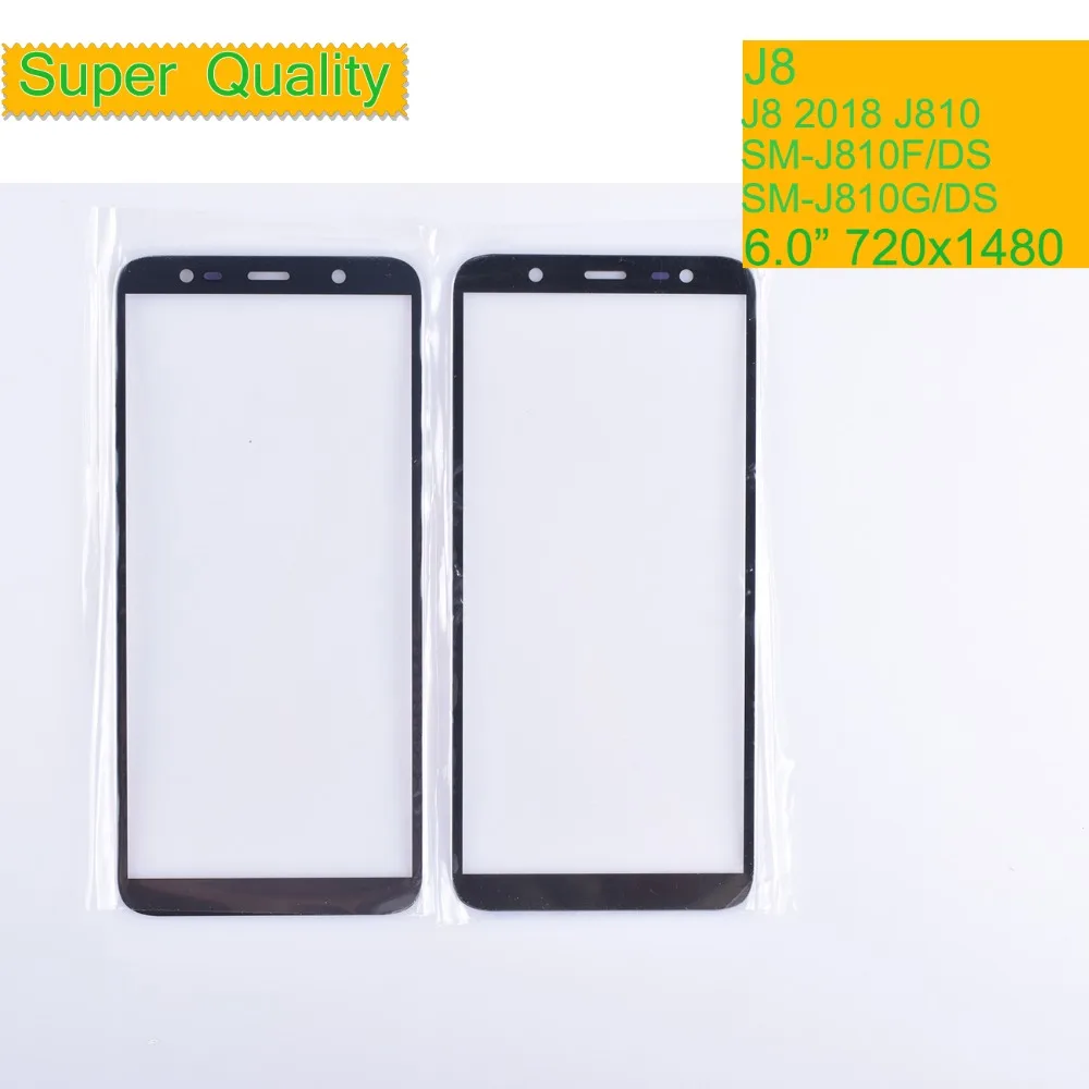 10 шт./лот для Samsung Galaxy J8 2018 J810 J810F SM-J810F/DS J810G Сенсорная Панель переднее внешнее