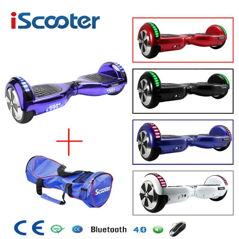 Iscooter ХОВЕРБОРДА Ul2272 Bluetooth Электрический скейтборд рулевого колеса смарт 2