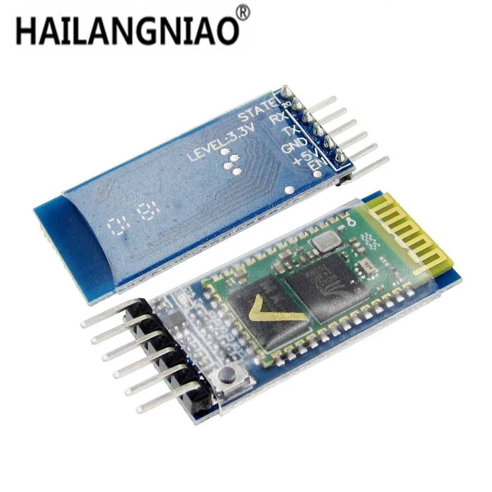 50pcs/LOT HC05 HC-05 JY-MCU anti-reverse integrated Bluetooth serial pass-through module master-slave 6pin | Электроника