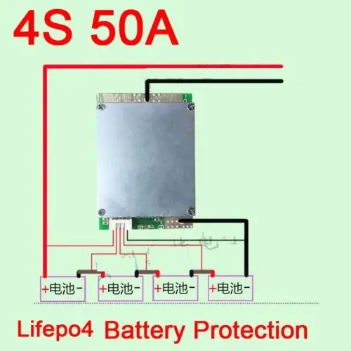 50A 4S ячейка BMS защитная плата PCB для аккумуляторной батареи 3 2 в Lifepo4 с балансом |
