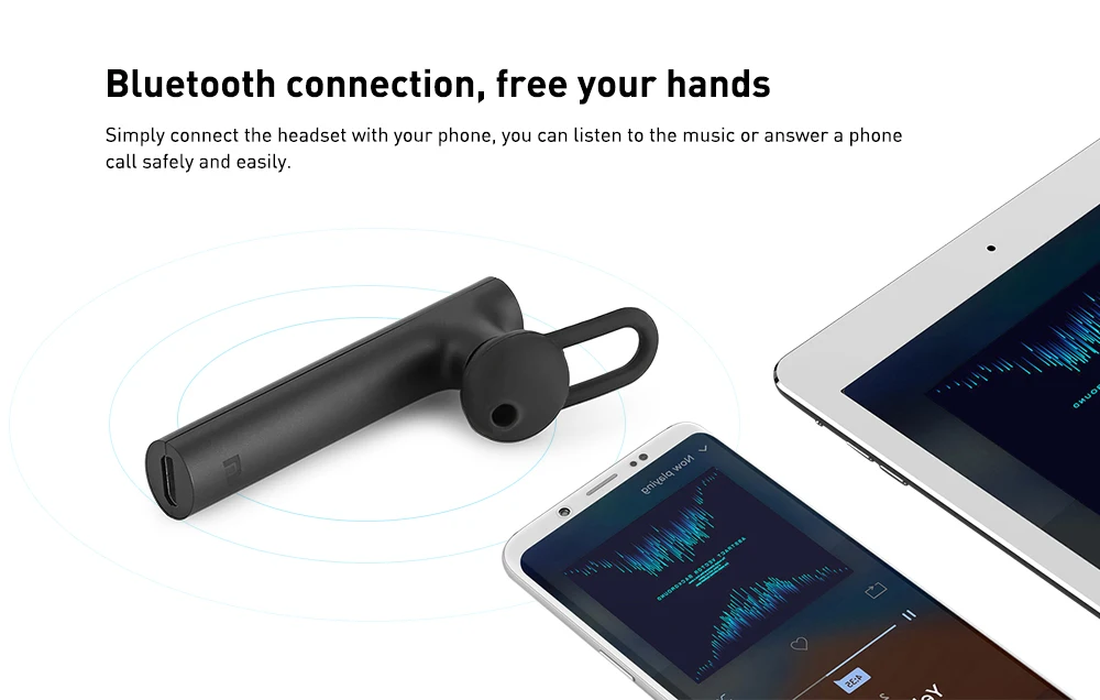 Оригинальный Xiaomi mi Bluetooth 4 1 наушники гарнитура встроенный c Handsfree беспроводной BT