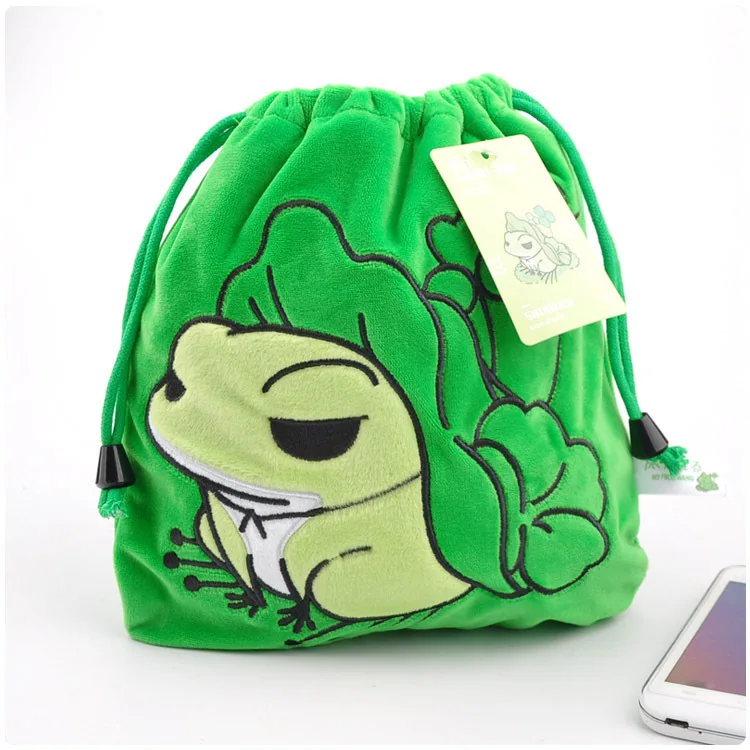 2018 новый образец путешествия лягушка Drawstring карман игрушечные лошадки плюшевые