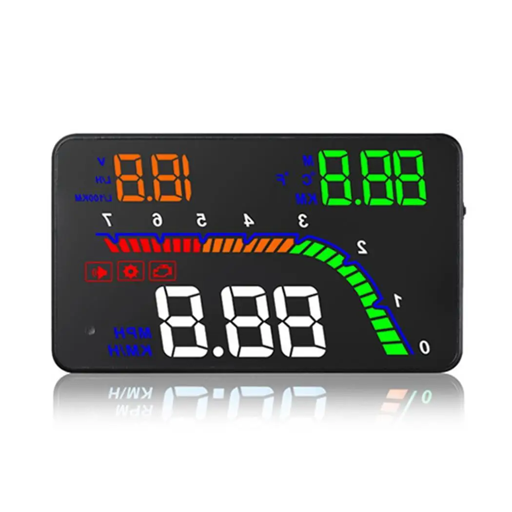 T100 4 дюймовый автомобильный лобовый дисплей OBD HUD лобовое стекло проектор