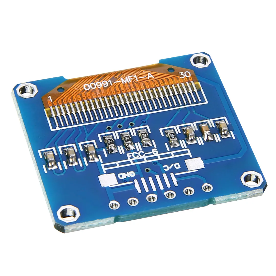 Одна шт. 0,96-дюймовый 128х64 OLED-дисплейный модуль 4 контакта I2C IIC Serial LCD LED SSD SSD1306 Электротехнические компоненты Включен.