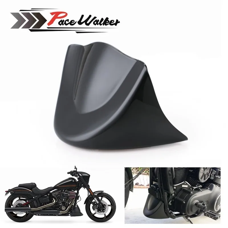Мотоцикл яркий черный Передний подбородок спойлер Scrub Fender Аксессуары Воздушный