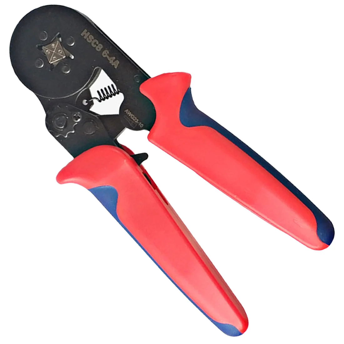 

23-10AWG Mini Type Crimping Plier 0.25-6mm2 Straight German Pliers Self-Adjustable