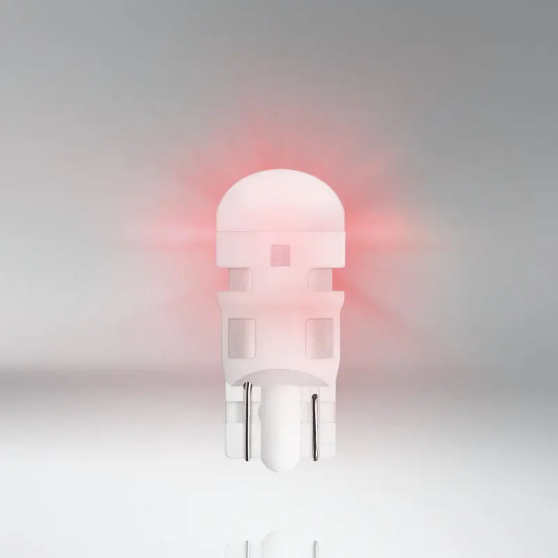 Светодиодный светильник OSRAM T10 красного цвета для автомобиля с поворотным