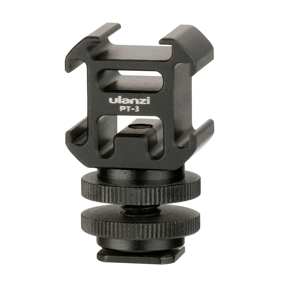 Адаптер Черный Металлический Горячий башмак крепление с BY MM1 микрофоном Мини