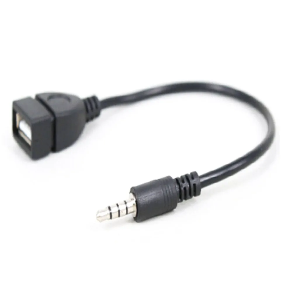 USB Aux кабель разъем 3 5 мм AUX аудио к 2 0 OTG адаптер конвертер для MP3 колонки флэш