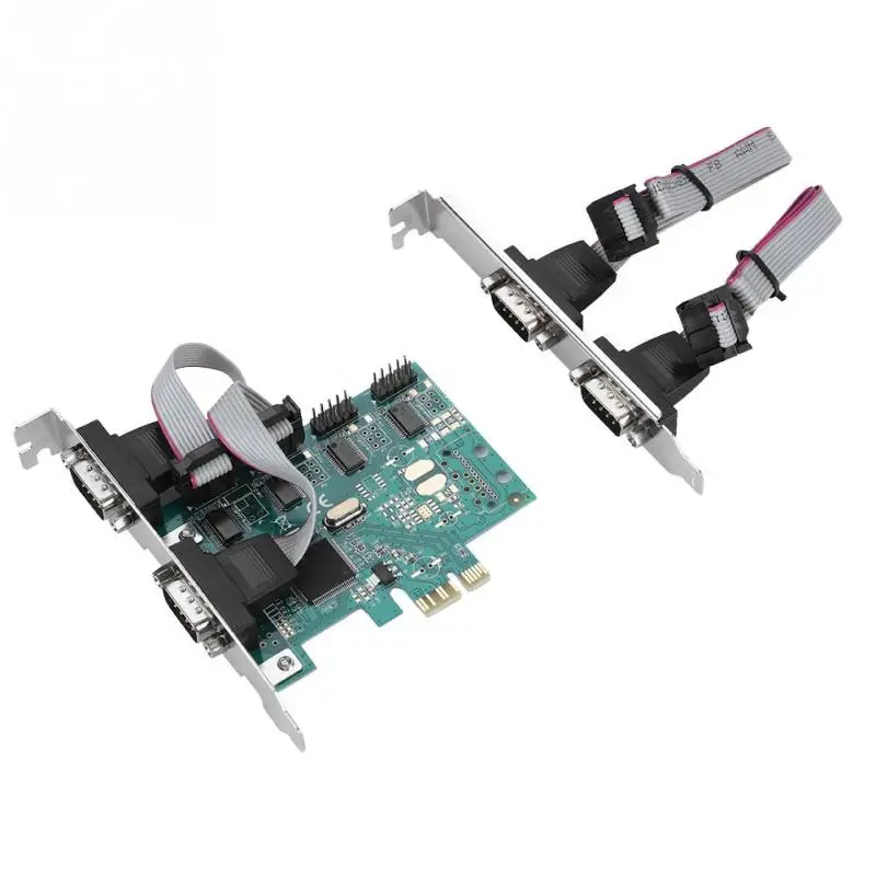 PCI E к RS232 4 портовый последовательный порт конвертер Экспресс контроллер адаптер