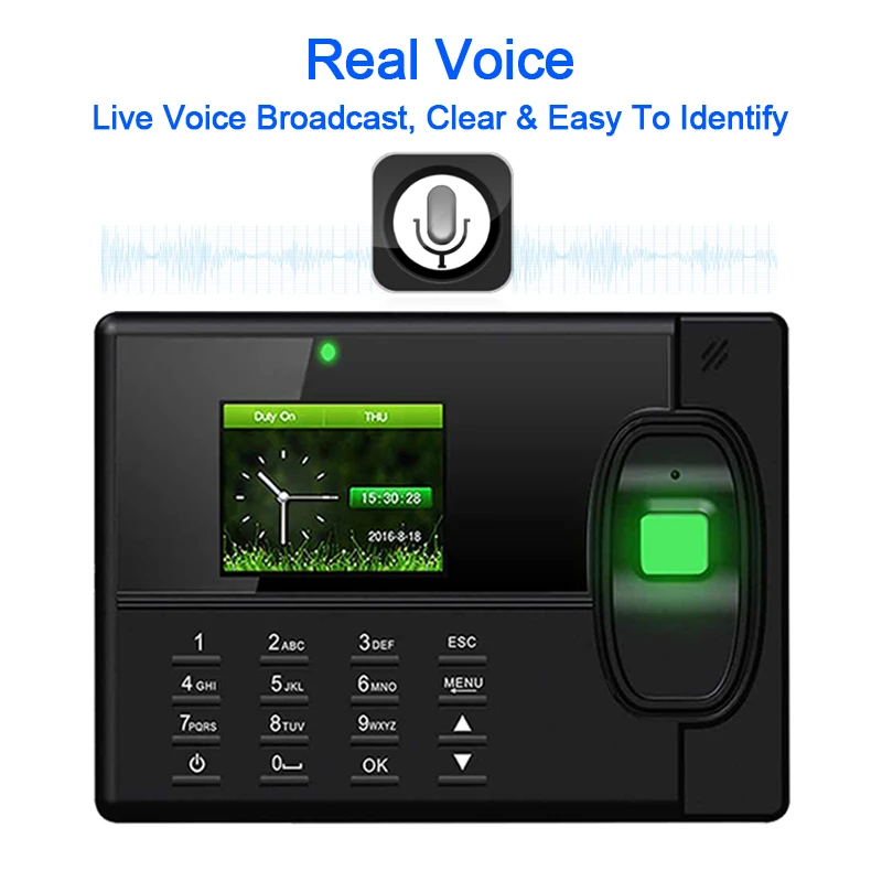 OULET Finger print Attendance USB TCPIP For Biometric Aystem Time Clock Employee Recorder Fingerprint | Безопасность и защита
