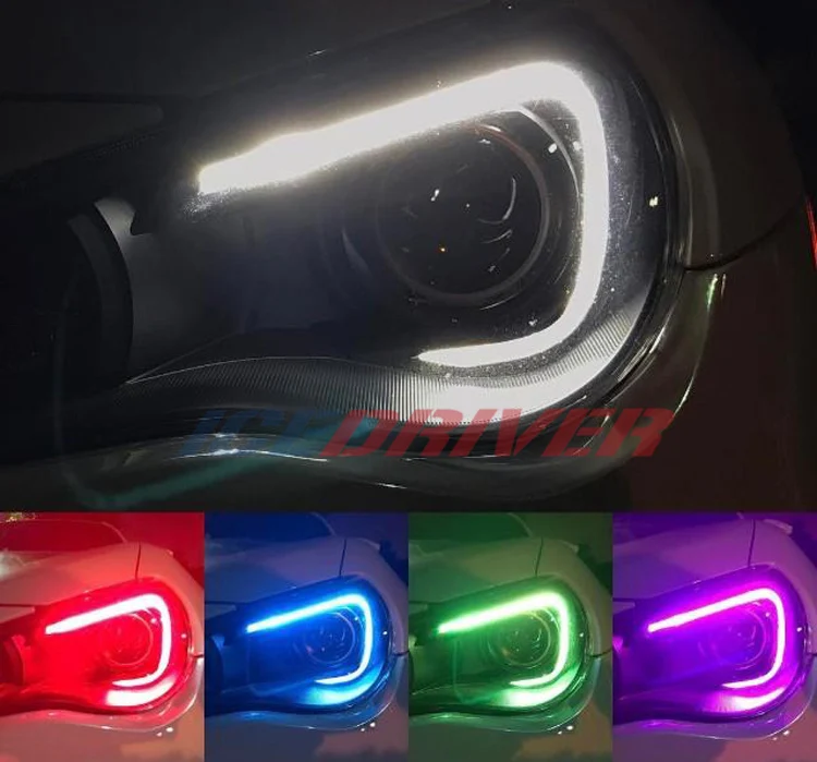 Icedriver для Subaru BRZ DRL RGB разноцветные Светодиодные доски 2013 2016 дневные ходовые огни