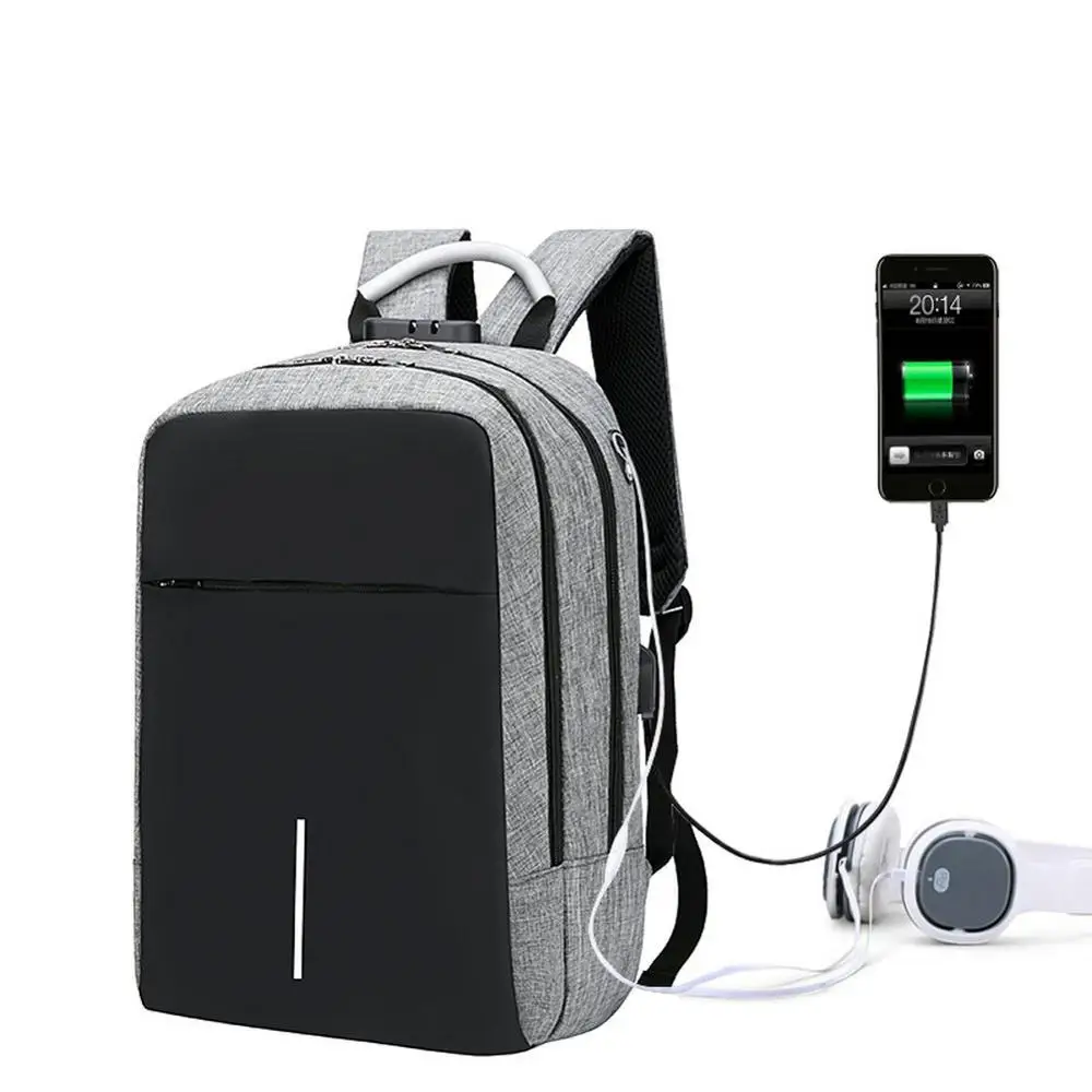Многофункциональный USB зарядный Мужской 15 дюймов ноутбук школьные рюкзаки для