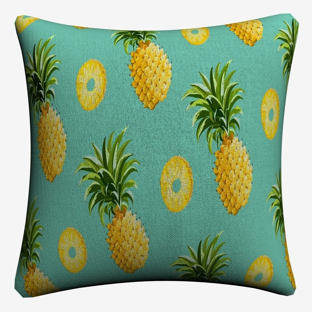 Pineapple Tropical Plants Fruit Decorative Pillow Case For Sofa 45x45cm Linen Cushion Cover Home Decor Throw Pillowcase Almofada | Дом и сад