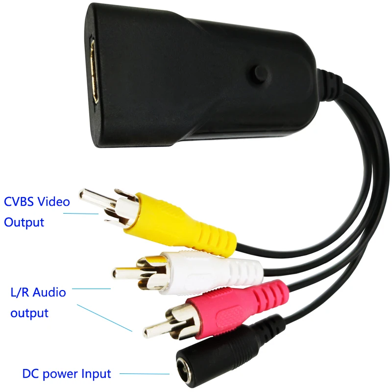 Переходник HDMI AV CVBS 3RCA переходник мама папа HDMI2AV стандартный HD интерфейс для PS3 PS4