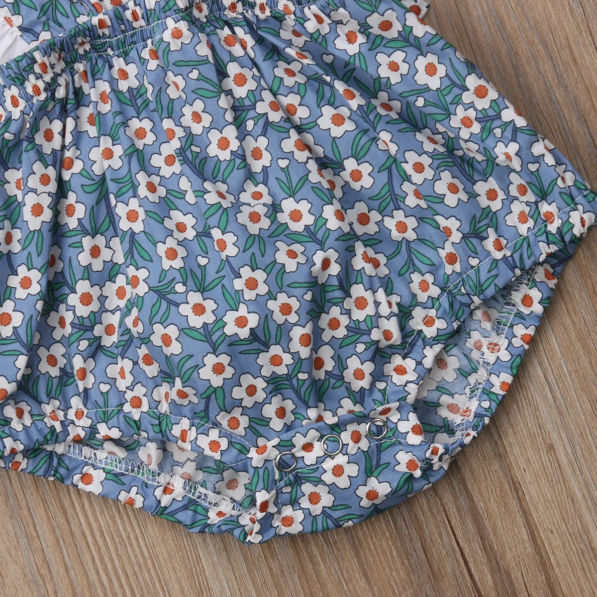 Одежда для новорожденных девочек 3 цвета комбинезон в цветочек с рюшами костюмы