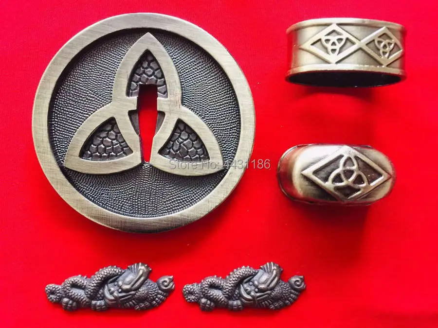 Высокое качество Kirsite рука охранник для японских самураев катана Wakizashi Танто Меч