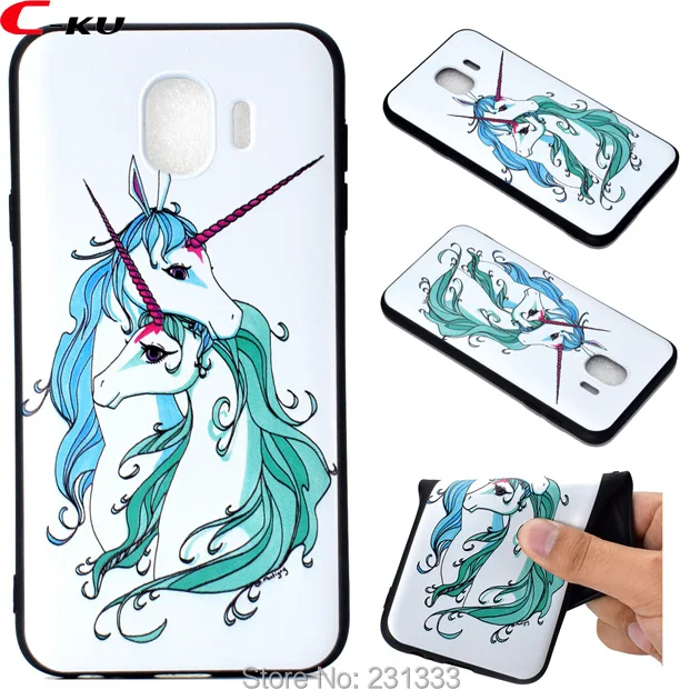 Мультяшный Мягкий матовый ТПУ чехол C ku для Samsung Galaxy J4 J6 S8 PLUS S9 NOTE 9 8 S7 EDGE A310 A510