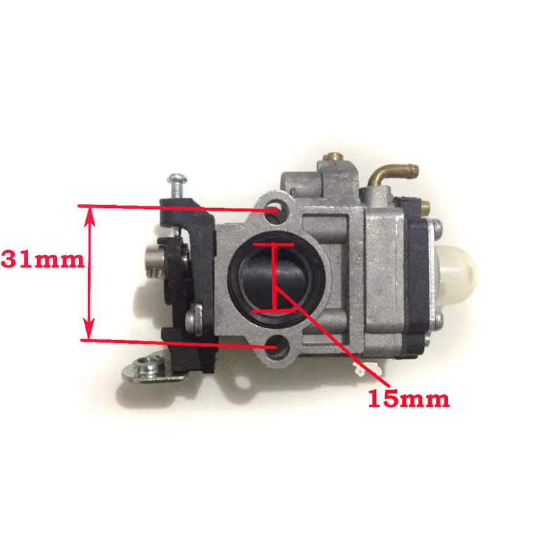 Комплект карбюратора 15 мм для кусторезы 43cc 49cc 52cc Strimmer Cutter Carb