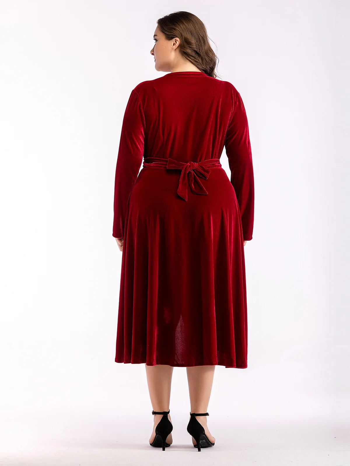 Повседневные красные осенние платья Новое поступление 2018 женское элегантное