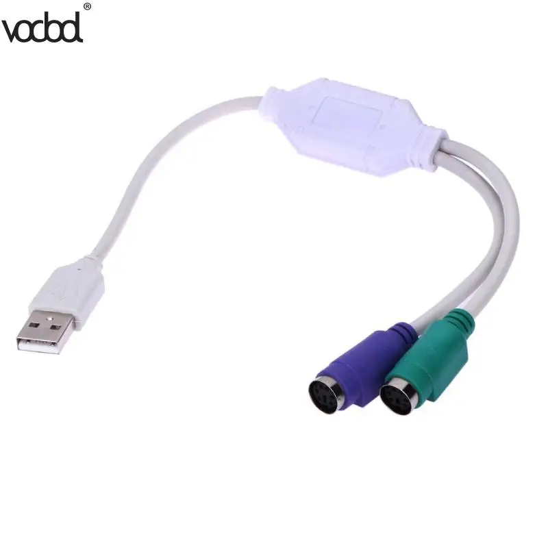 31 см Высококачественный USB к PS/2 Кабельный адаптер конвертер Мышь Клавиатура для