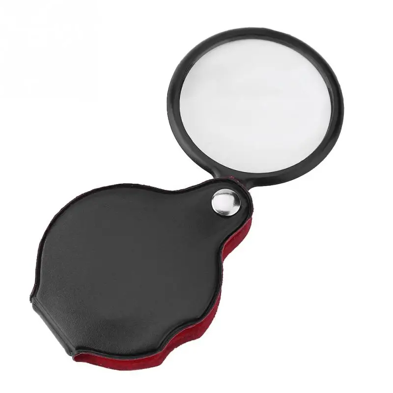 8X мини складной карманный ювелирный Лупа увеличительное стекло лупа с мешком