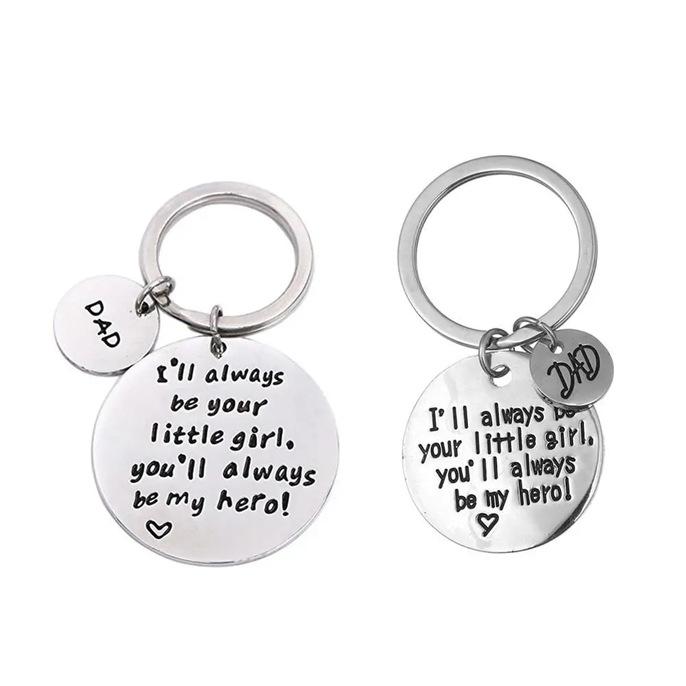 

Love Heart Charm Keyring Thank You Father Key Chain Ring Durable Unique Key Chain Innovative Decoration For Father's Day