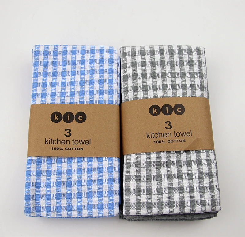 Толстые вафельный Чай полотенца домашний текстиль ткань столовые салфетки Кухня