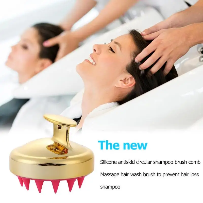 1 шт. силиконовая щетка для массажа кожи головы|Массажная расческа| |