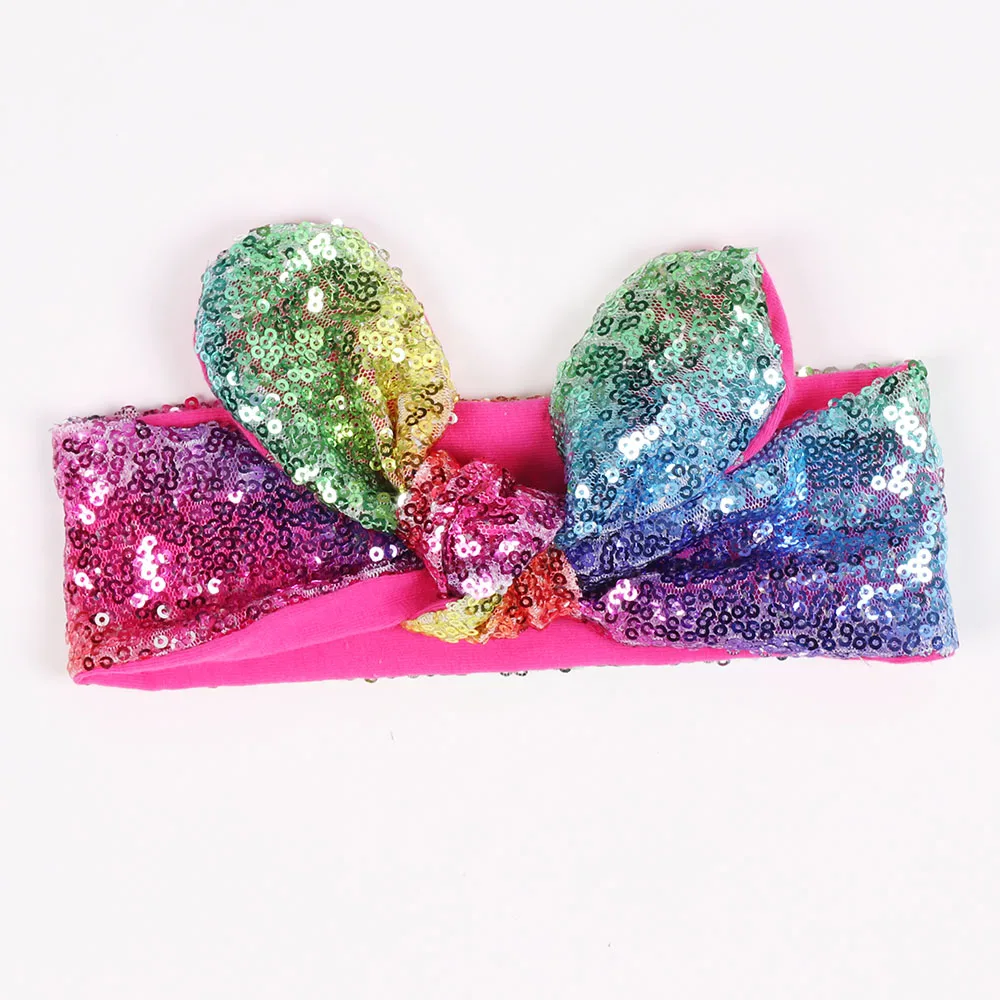 С пайетками для девочек Hheadbands Дети маленьких сверкающая блестка повязка волос