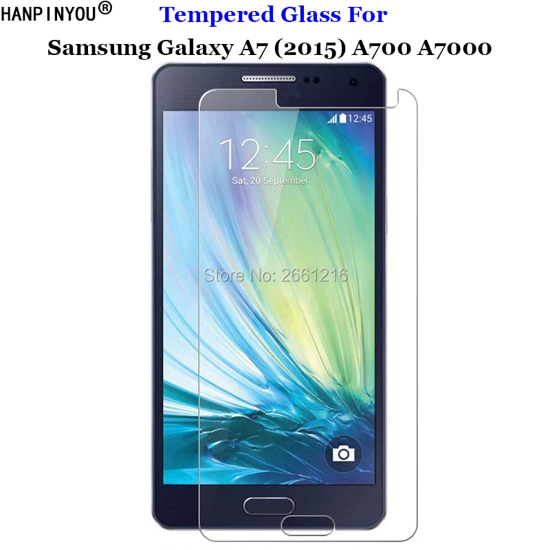 

Закаленное стекло A7 A700 9H 2.5D для Samsung Galaxy A7 2015 A700 A7000 5,5"