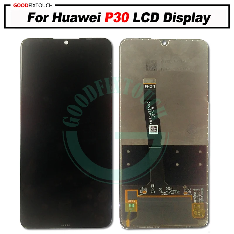 Для Huawei P30 ЖК дисплей + сенсорный экран дигитайзер панель в сборе с рамкой для