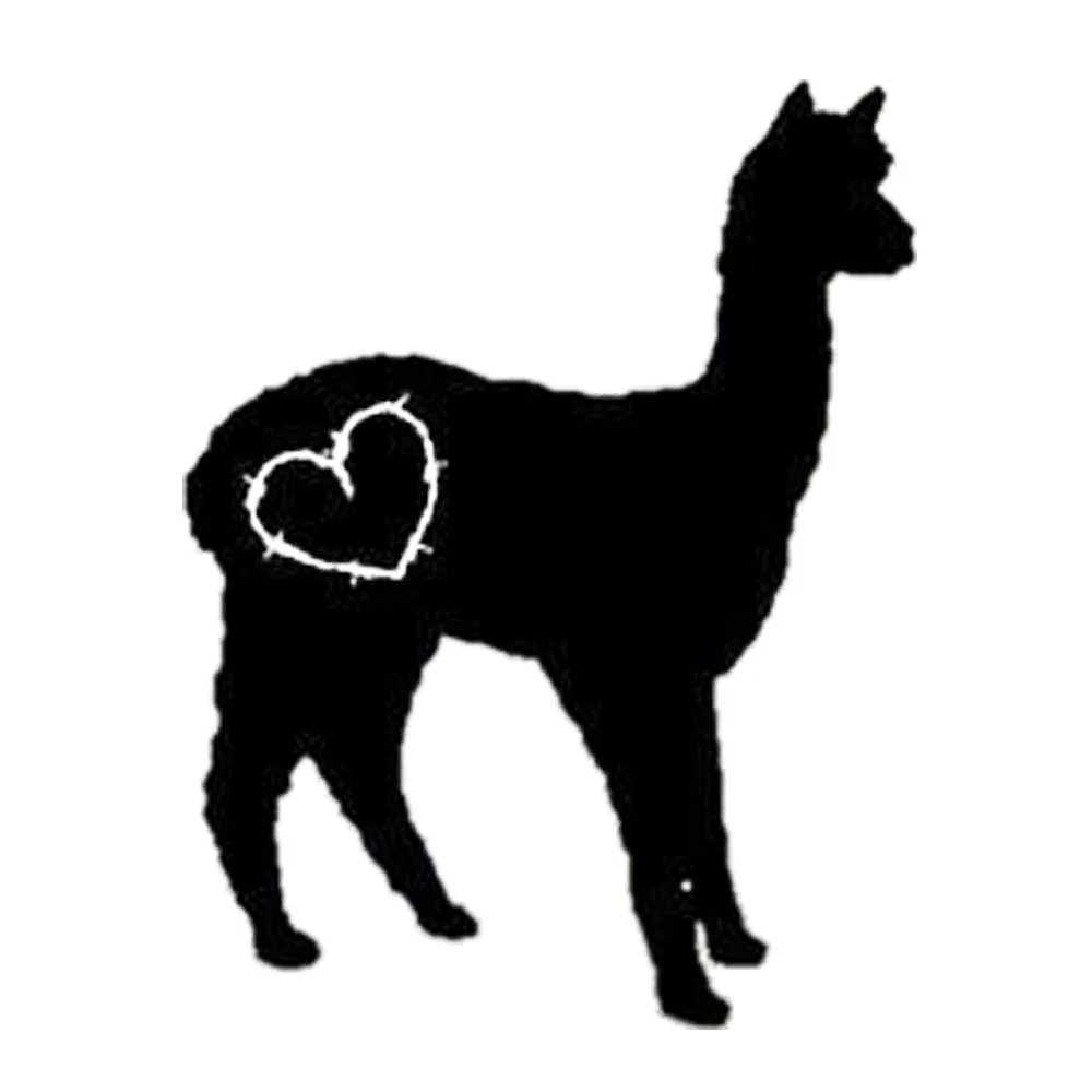 Виниловый стикер Love Alpaca для автомобиля лама винил любовь забавная биология