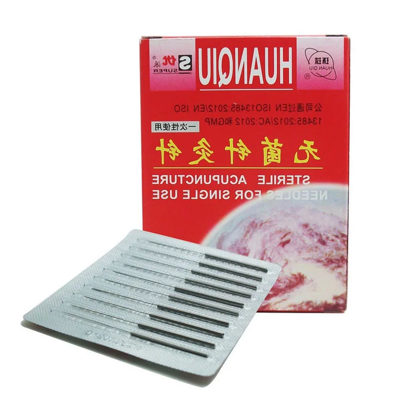 

New HuanQiu Disposable Sterile Acupuncture Needle acupuntura ZhenJiu Needle For Single Use 100pcs Per Pack
