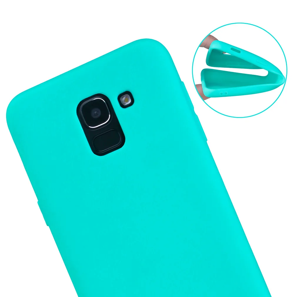 Silicone Case For Samsung Galaxy J6 A7 A8 A5 A3 J4 J8 J5 Plus 2018 2017 2016 Back Cover TPU Ultra Thin Candy Color Girls |